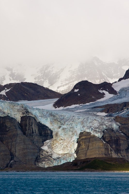 Glacier Above Cliffs